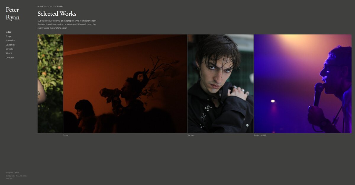 Dwell in Color — the same reel with the room taking the photo's color outright